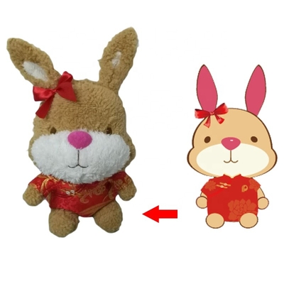 Certificatie van Kawaii de Pluche Gevulde Bunny Toy With EN71