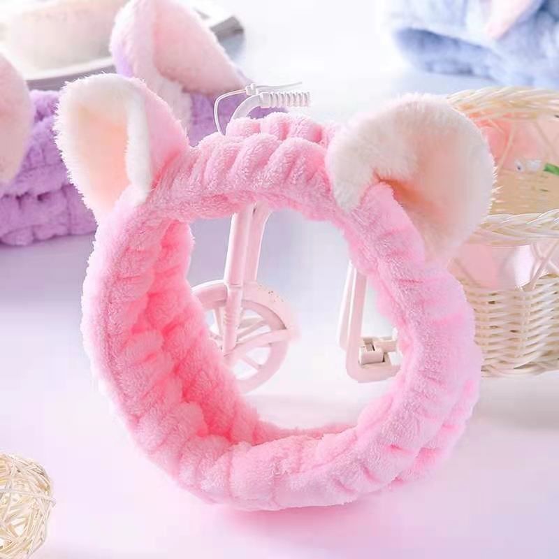 Leuke Cat Ears Simple Makeup Plush-het Haarband Zacht Toy Accessories van de Hoofdbandpluche