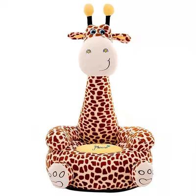 Van de Pluchesofa cartoon animal little sofa van girafjonge geitjes de Stoel van de de Kleuterschoolbaby